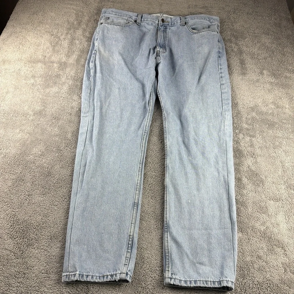 Signature Levi Strauss Regular Fit Jeans Mens 40x30 Blue Light Wash Denim‎